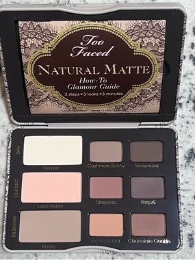 Too Faced Natural Matte Eyeshadow Natural Palette Original Formula new
